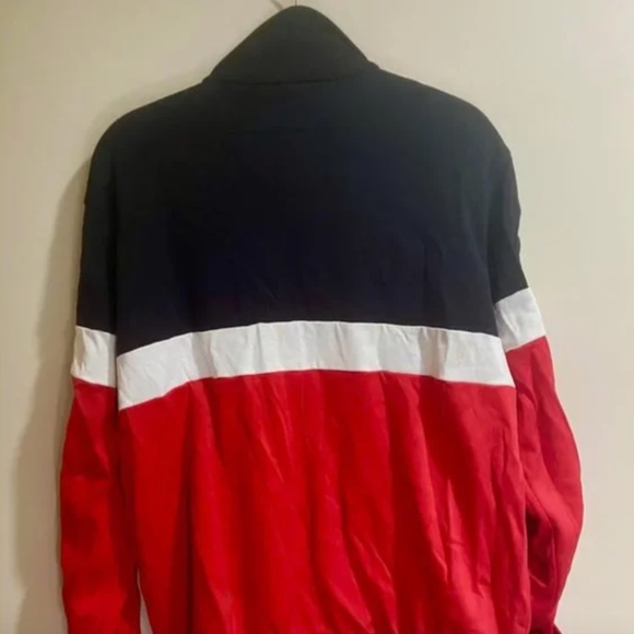 Givenchy Tri-Color Zipped Sweatshirt in Red, White and Black - Picture 7 of 7
